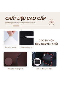 Đệm Tựa Lưng Bằng Cao Su Non Dùng Trên Xe Hơi Lucky Bobi Cao Cấp AZONE