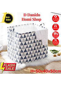 Túi vải Canvas đựng quần áo - Sọt đựng đồ túi chăn 100L cao cấp gấp gọn, chống thấm nước - Giỏ đựng đồ, chăn mền  - Chính hãng D Danido