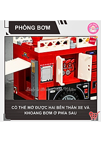 Đồ chơi lắp ráp xếp hình Qman 12022 - Cứu hoả trạm xăng nhiên liệu (275 chi tiết) - Dành cho bé từ 6 tuổi