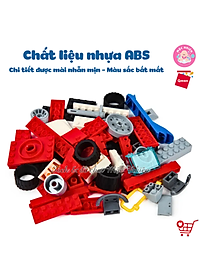 Đồ chơi lắp ráp xếp hình cứu hỏa Qman 2807 – Ô TÔ CỨU HỎA (366 mảnh ghép) dành cho bé trai trên 6 tuổi