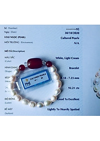 Combo Vòng đeo tay Ngọc Trai Nuôi cấy tự nhiên đính đá Cẩm Thạch, Tặng kèm hộp Lót Nhung Gấm