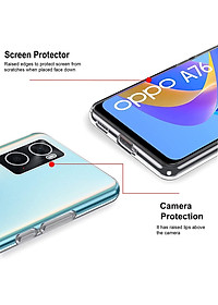 Ốp lưng silicon dẻo cho Oppo A96 4G hiệu Ultra Thin trong suốt mỏng 0.6mm độ trong tuyệt đối chống trầy xước - Hàng nhập khẩu