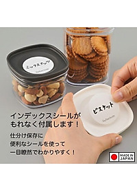 Hộp đựng thực phẩm khô Inomata, nắp mềm dẻo ôm khít với thân hộp giúp giữ kín & bảo quản thực phẩm an toàn - nội địa Nhật Bản