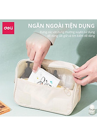 Túi Đựng Mỹ Phẩm Du Lịch Có Móc Treo Nhiều Ngăn Tiện Lợi Deli - Túi Đựng Đồ Cá Nhân Đồ Trang Điểm Đa Năng Chống Thấm Nước - VS640