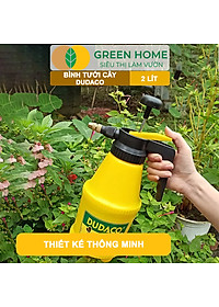 Bình Tưới Cây GreenHome, Dudaco, 2 Lít, Thân Bình Dày, Phun Xa 2 Chế Độ, Bơm Nhẹ Tay, Bình Tưới Cây Phun Sương, Bền, Đẹp