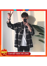 Áo Sơ Mi Caro Dạng Khoác Thời Trang Nam Nữ TS001 Chất Vải Cao Cấp Mềm Mại Thấm Hút Mồ Hôi
