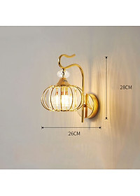Đèn tường ROLLI pha lê kiểu dáng hiện đại trang trí nhà cửa sang trọng - kèm bóng LED chuyên dụng.