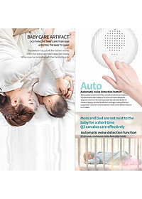 Máy tạo tiếng ồn trắng giúp ru bé ngủ ngon âm thanh nhẹ nhàng có hẹn giờ