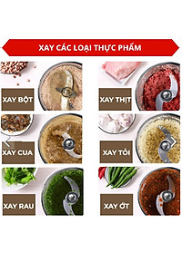 MÁY XAY THỊT ĐA NĂNG - XAY GIÒ - XAY THỰC PHẨM NẤU ĂN - XAY ĐA NĂNG - CỐI INOX CÔNG SUẤT CAO [Tặng kèm quà ngẫu nhiên]