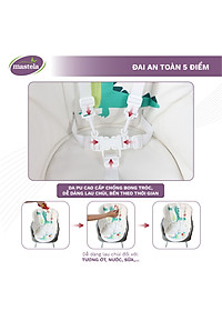 Ghế ăn dặm đa năng 3 in 1 cho bé Mastela 1016 - ghế ăn cao, ghế ăn thấp, bàn ghế tập vẽ thông minh cho bé từ 6 tháng