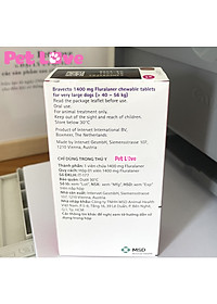 Bravecto diệt ghẻ, ve rận, bọ chét (chó 40 - 56kg)