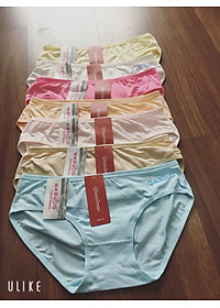 combo 10 chiếc quần lót cotton trơn co dãn tốt fom từ 45-60kg