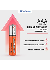 Pin loại AA/ AAA/ D Thiên Long Flexio - Hạn sử dụng siêu lâu