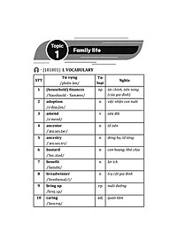 Sách - Sổ tay từ vựng tiếng anh theo chủ đề ôn thi THPT