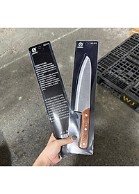 Dao thái đồ ăn, cắt gọt trái cây loại trung cán gỗ dài 30cm