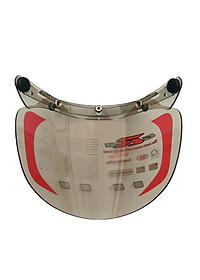 Kính phẳng dài gắn nón bảo hiểm 3/4 GRS