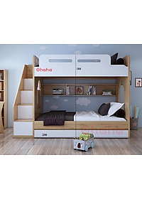 GIƯỜNG TẦNG THÔNG MINH HIỆN ĐẠI CAO CẤP OHAHA KÈM CẦU THANG HỘC - GTHĐ003