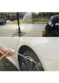 Bộ dây vòi xịt nước rửa xe, tưới cây . tăng áp 3 lần, loại 7m, 10m 206701-2 đầu đồng,cút+ tặng mở chai