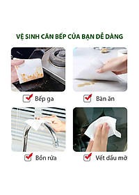 Giấy Ướt Lau Bếp Siêu Sạch Gói 80 Tờ To Chứa Vitamin E Không Độc Hại Không Kích Ứng Da Giúp Loại Bỏ Dầu Mỡ, Khăn Ướt Đa Năng Siêu Dai