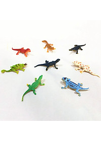 Bộ Mô Hình Nhựa Đồ Chơi 8 con Bò Sát Tắc Kè Thằn Lằn PB14