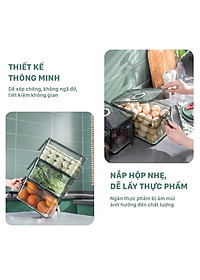 Hộp Đựng Thực Phẩm 3L Có Nắp Tách Nước Và Tay Cầm Tiện Lợi – Hộp Bảo Quản Đồ Ăn Tủ Lạnh - Hộp Lạnh - HÀNG CHÍNH HÃNG MINIIN