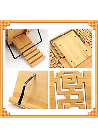 Kệ đọc kinh sách, giá đỡ sách bằng gỗ tre