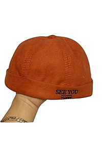 Mũ Tròn Miki Thêu Chữ SEE YOU K007_PY, Nón Tròn Thêu Phong Cách Đơn Giản. Mũ Tròn Cool Ngầu. Nam Nữ Mang Đều Đẹp