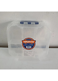 HỘP NHỰA TRONG SUỐT CHIA 6 NGĂN ĐỰNG LINH KIỆN 180X165X50MM WTB8341 WADFOW - HÀNG CHÍNH HÃNG