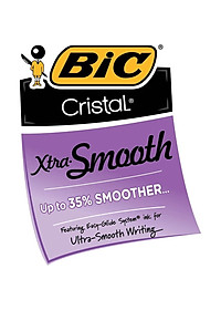 Bút bi Bút BIC Ngòi Siêu Êm Cristal Xtra Smooth Ball Point Pen, cỡ ngòi 1.0 mm, 1 cây màu xanh đỏ hoặc đen