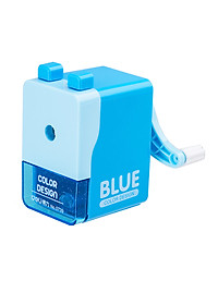 Gọt chì quay tay Deli 739 Chuốt bút chì quay tay Giao màu ngẫu nhiên