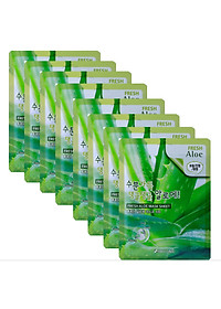 Combo 10 Túi mặt nạ giấy dưỡng ẩm -Mặt nạ dưỡng da chiết xuất từ lô hội 3W Clinic Hàn Quốc 23mlx10