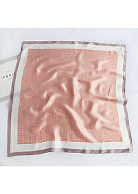 Khăn lụa vuông basic dễ phối đồ AKL90 (70x70cm