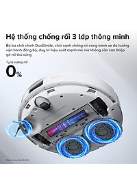 Robot Hút Bụi Lau Nhà Roborock Qrevo C Pro 18.500Pa, Xòe Giẻ Sát Cạnh - Hàng Chính Hãng