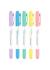 Hộp 5 Bút Dạ Quang Pastel 2 Đầu Pazto - Thiên Long HL-016