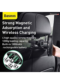 Quạt mini gắn lưng ghế dùng trên xe ô tô Baseus Natural Wind Magnetic Rear Seat Fan (Pin sạc 1000mAh,2 cấp tốc độ, kết nối từ tính),giao màu ngẫu nhiênHÀNG NHẬP KHẨU