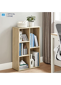 Kệ Sách Gỗ 5 Ngăn Có Hậu 80 x 50 x 24cm SIB Decor Cabinet KSG50