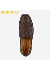 Giày Lười Nam Da Bò SUNPOLO SUS511 (Đen, Nâu)