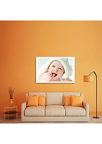 Tranh Em Bé Cười Ngộ Nghĩnh | Tranh Treo Tường Phòng Ngủ W1944