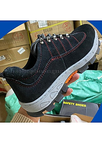 Giày bảo hộ lao động JB523 dáng thể thao da lộn ,có mũi thép chống va đập, đế chống đinh chống đâm xuyên