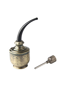 Tẩu Lọc Thuốc Lọc Khói Cực Kì Tốt- tẩu hút điêu khắc màu đồng cao cấp sang trọng, quà tặng đẳng cấp