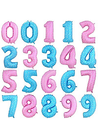 Bong bóng hình chữ số tráng nhôm kích cỡ 32 inch trang trí tiệc sinh nhật