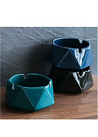 Gạt Tàn Thuốc Lá Bằng Gốm Sứ Hình Lục Giác Phong Cách Châu Âu Sang Trọng