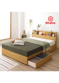[Kèm ảnh thật - Miễn phí lắp đặt & vận chuyển] Giường ngủ gỗ công nghiệp cao cấp OHAHA chuẩn Nhật - Yellow - GC041 - 01