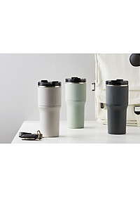 Bình giữ nhiệt LocknLock Metro Drive LHC4277S 650ml - Kèm ống hút và cọ rửa