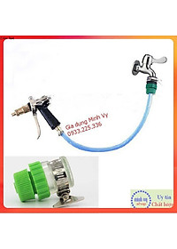 Nối nhanh ống mềm 14mm với vòi nước để tưới cây,rửa xe - Cut nối nhanh ống nước mềm 14-16mm với vòi nước NNCG