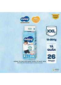 Combo 3 Gói Tã Quần Cao Cấp Moony Nhật Bản size XXL26 bé trai