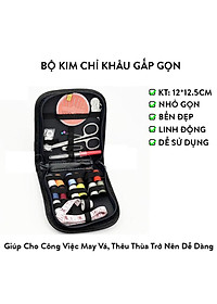 Bộ Kim Chỉ Khâu Gấp Gọn Cho Công Việc May Vá, Thêu Thùa