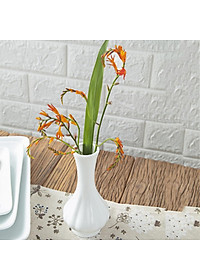 Lọ Hoa Sứ Trắng Hình Củ Tỏi - Lọ Hoa Mini - Sứ Long Phương