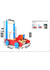 Nơi bán Xe Tập Đi Bằng Gỗ, Xe Đẩy Bằng Gỗ Cho Bé Nhanh Biết Đi