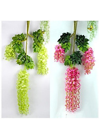 Hoa tử đằng dây treo dài 110cm - Hoa giả lụa trang trí lễ kết hôn, sự kiện, nhà hàng, tiệc cưới, ngoại thất, làm giàn
